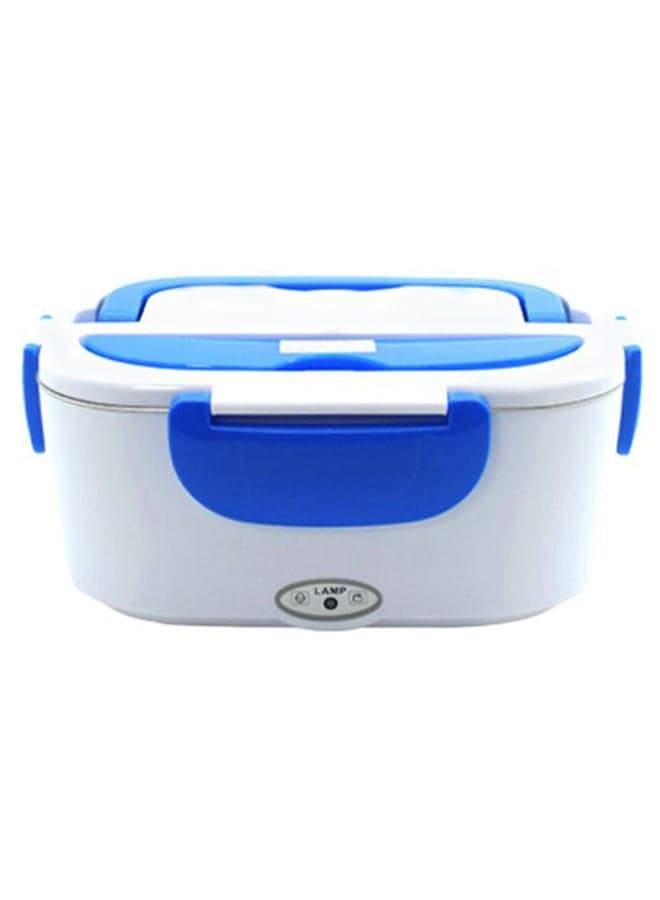 Portable Electric Heating Lunch Box Blue/White