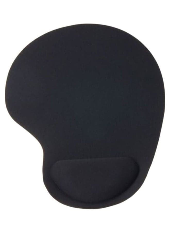 Gel Wrist Support Mouse Pad Black