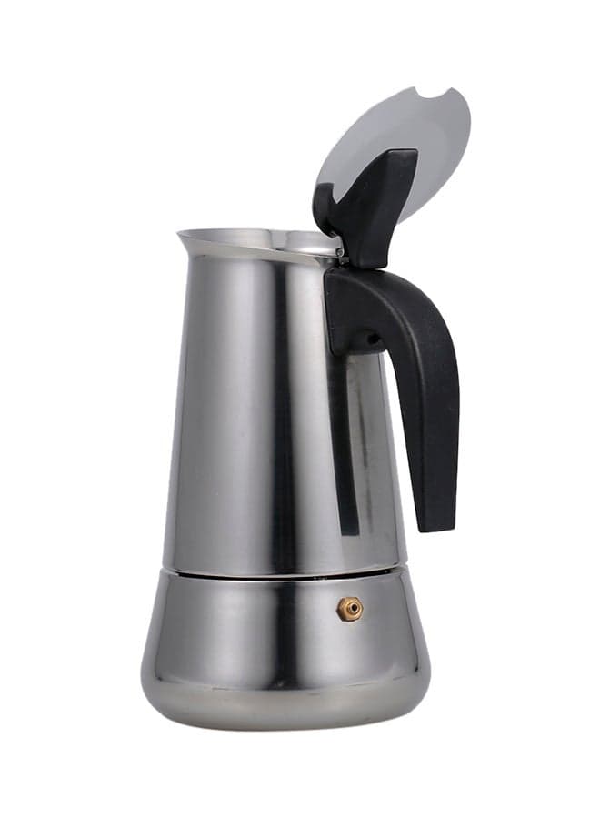 9 Cup Espresso Coffee Maker Moka Pot Silver/Black/Grey