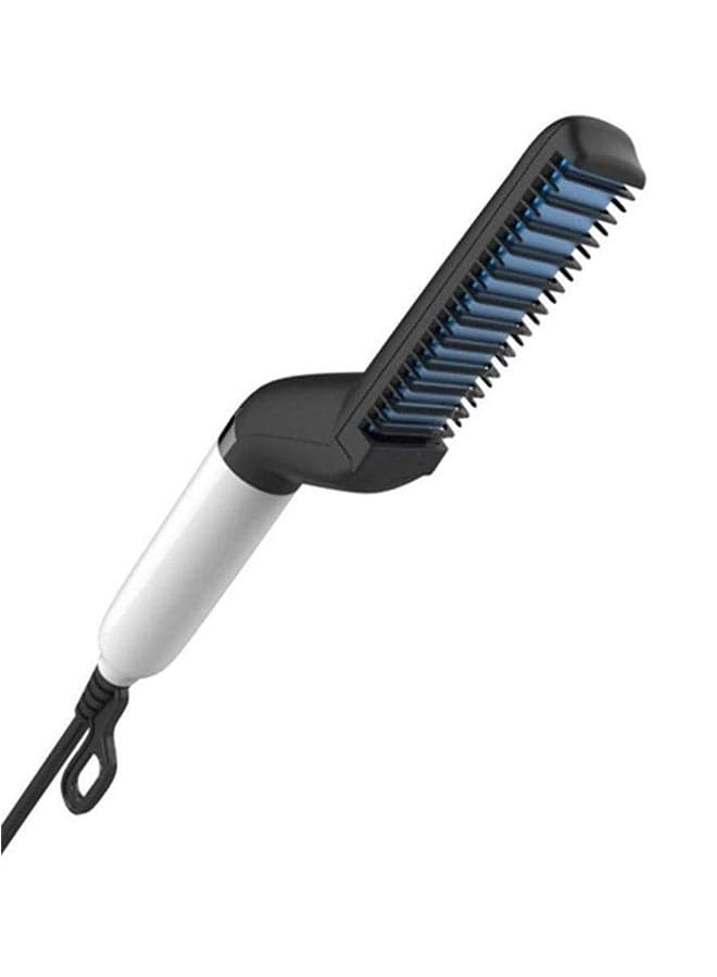 Multifunctional Beard Straightener Comb White/Black 26 x 8.5 x 5.5cm