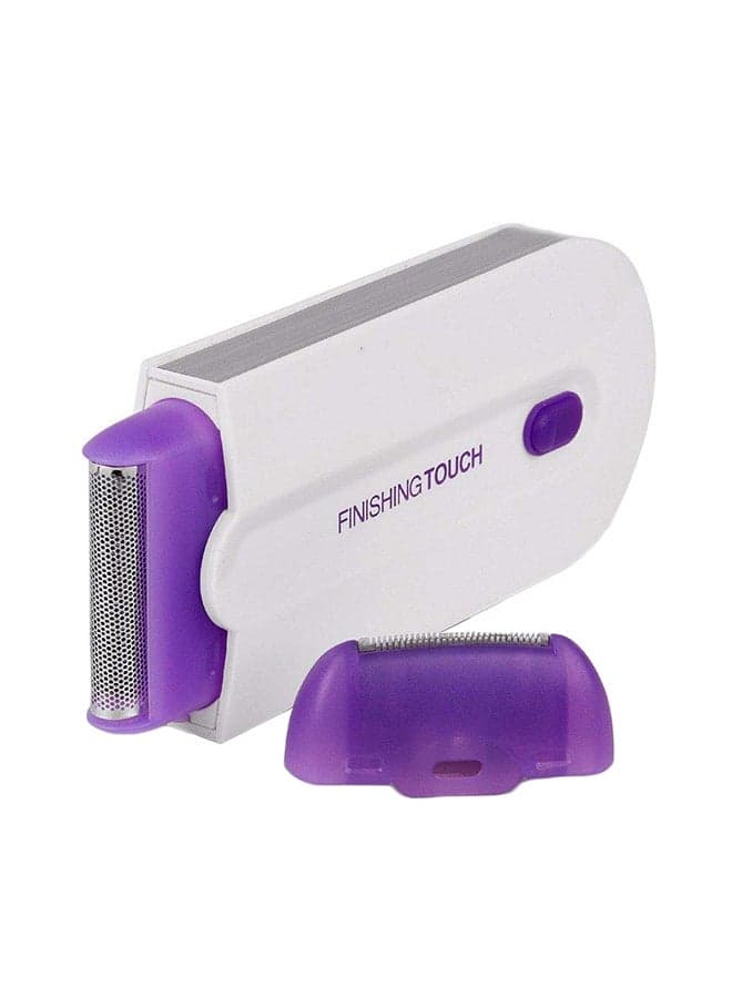 Facial Mini Hair Removal Trimmer Machine White/Purple 12 x 4.8 x 10.7cm