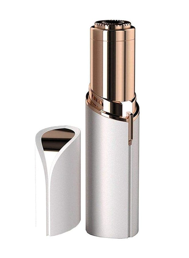 Lipstick Shaped Hair Remover Electric Razor Machine White/Gold