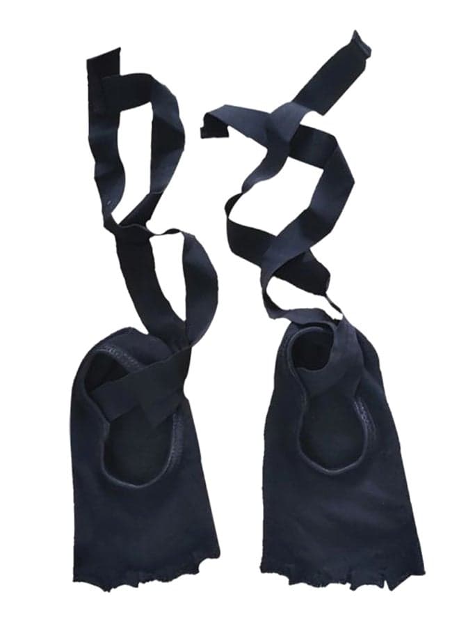 Pair Of Lace Up Non-Slip Yoga Socks One size