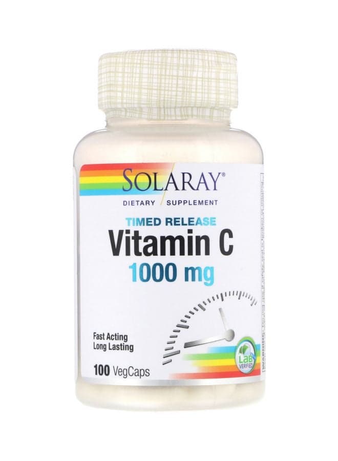 Vitamin C 1000 mg Dietary Supplement - 100 Veg Capsules