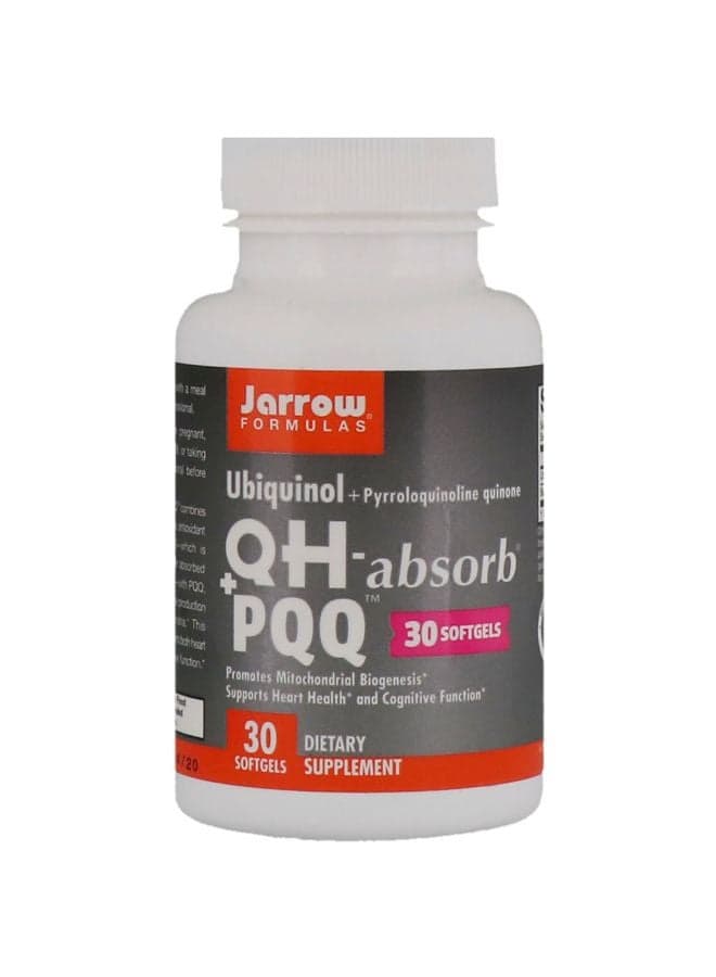 Ubiquinol  QH Plus PQQ Dietary Supplement - 30 SoftGels