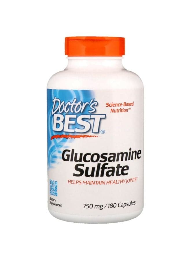 Vegan Glucosamine Sulfate Dietary Supplement - 180 Veggie Caps