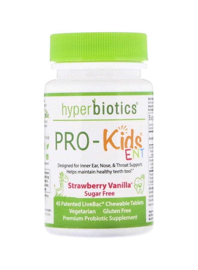 Strawberry Vanilla Flavoured Oral Probiotics - 45 Chewables