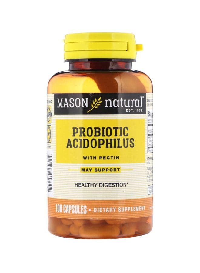 Probiotic Acidophilus With Pectin Dietary Supplement- 100 Capsules
