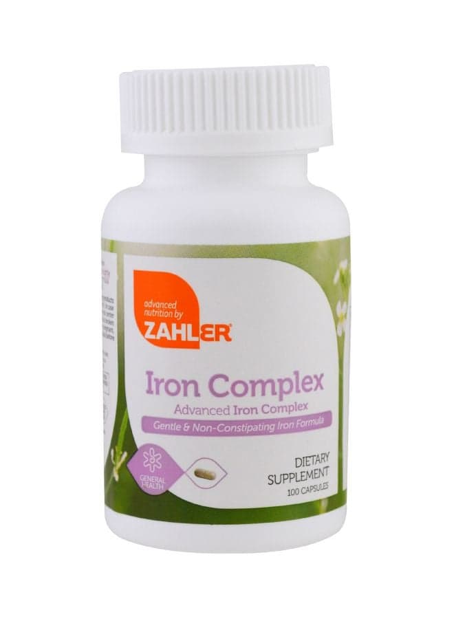 Advanced Iron Complex Dietary Supplement 100 Capsules