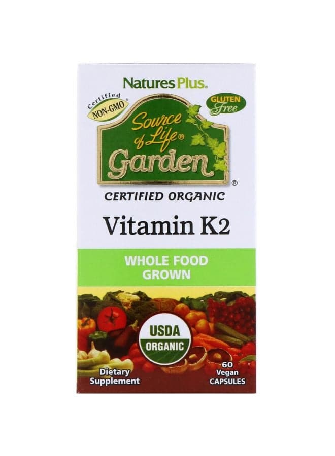 Vitamin K2 Dietary Supplement - 60 Vegan Capsules