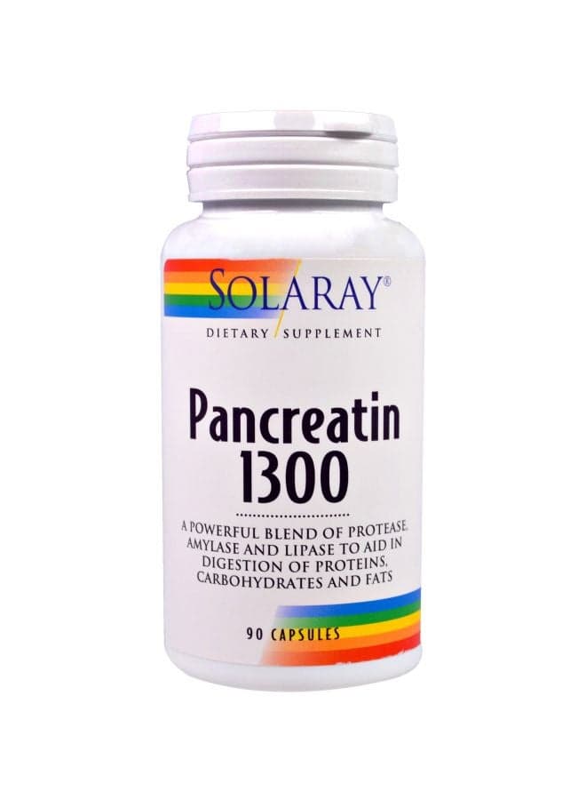 Pancreatin 1300 Dietary Supplement - 90 Capsules