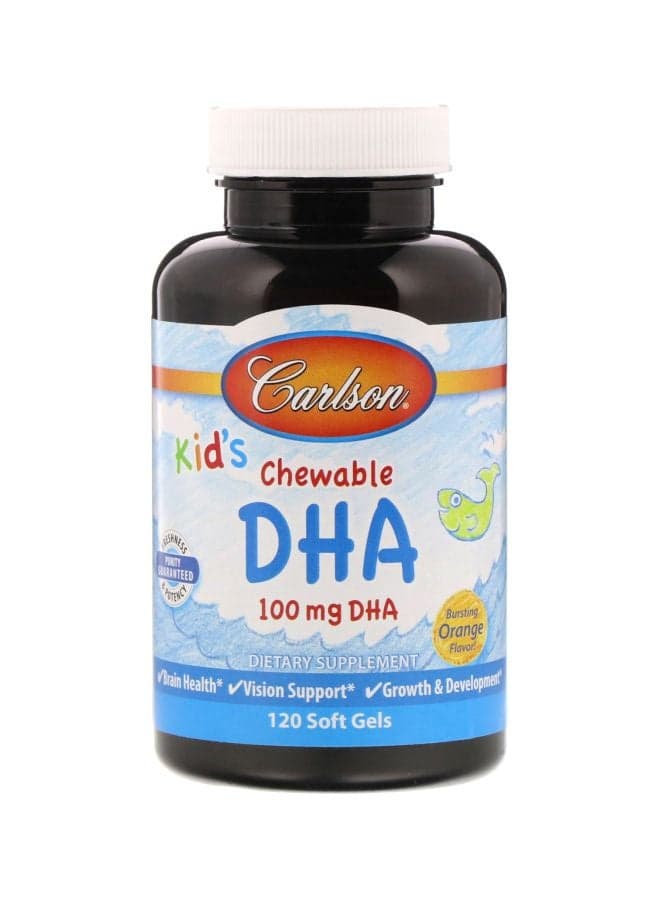 Chewable DHA 100 mg - Bursting Orange Flavor