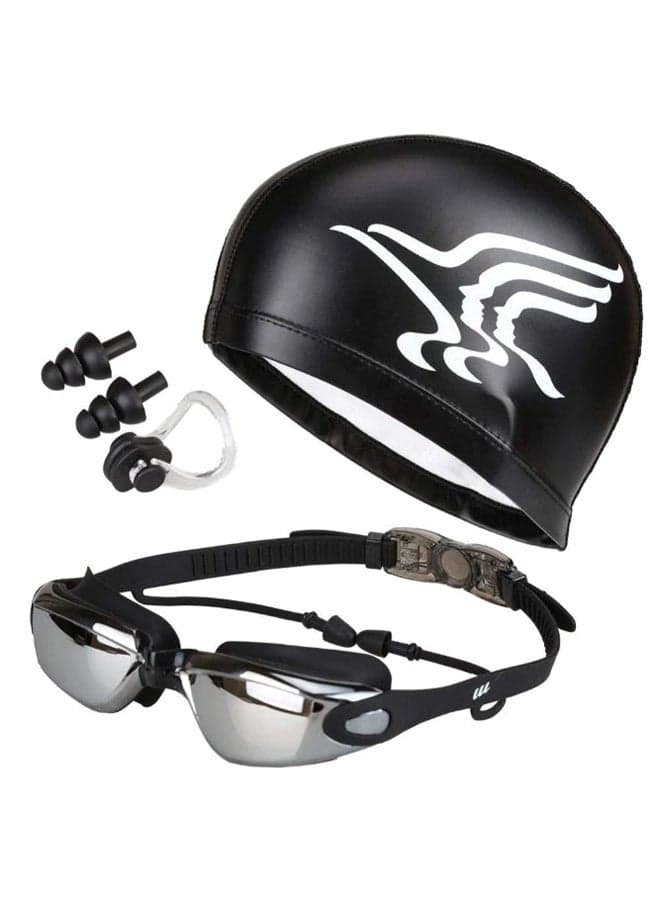 5-In-1 Swim Goggles And Cap Set