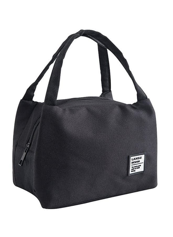 Waterproof Reusable Thermal Lunch Bag Black 4x16x0.098cm
