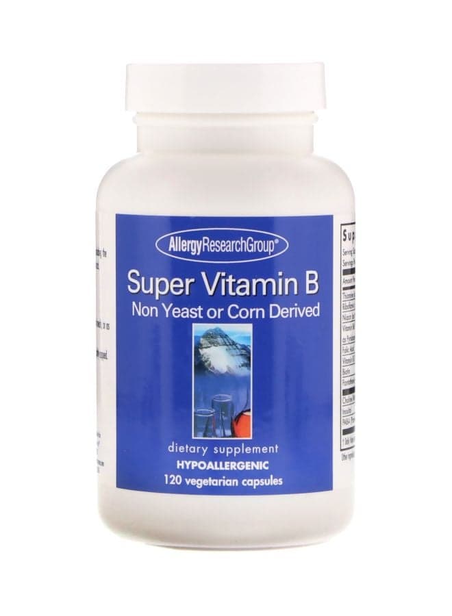 Super Vitamin B Dietary Supplement - 120 Vegetarian Capsules