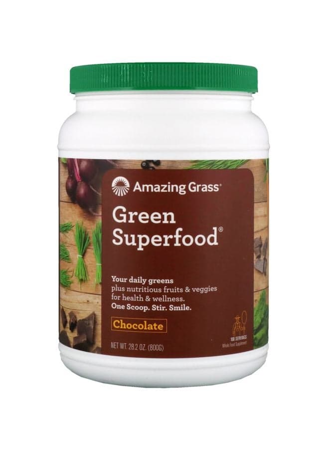 Green Superfood Dietary Supplement - Chocolate Flavor
