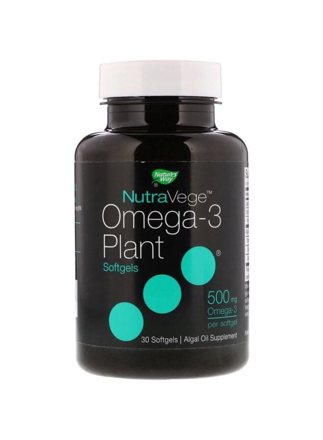 NutraVege Omega-3 Plant 500mg - 30 Softgels