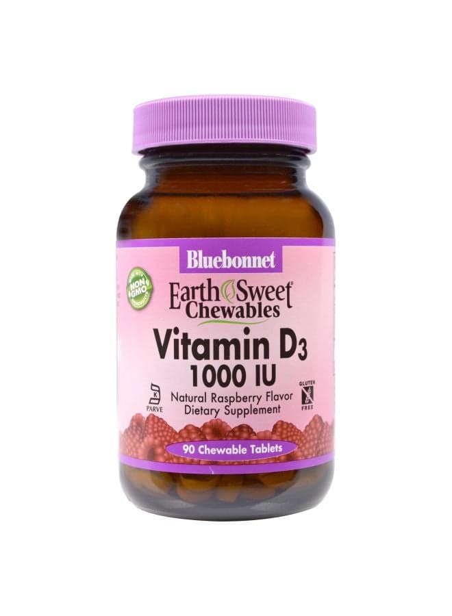 Earth Sweet Chewables Vitamin D3 1000 IU - 90 Chewable Tablets
