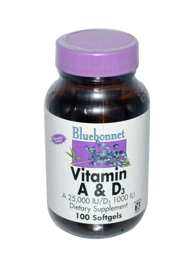 Vitamin A And D3 Dietary Supplement- 100 Softgels