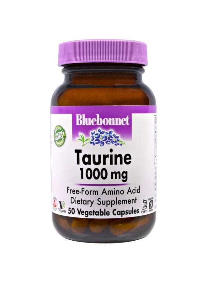 Taurine 1,000mg 50-Veggie Caps