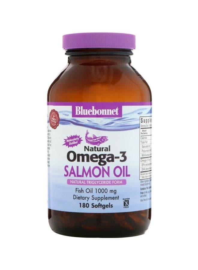 Natural Omega-3 Salmon Oil 1,000 mg, 180 Softgels
