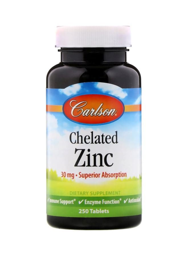 Chelated Zinc 30mg - 250 Tablets