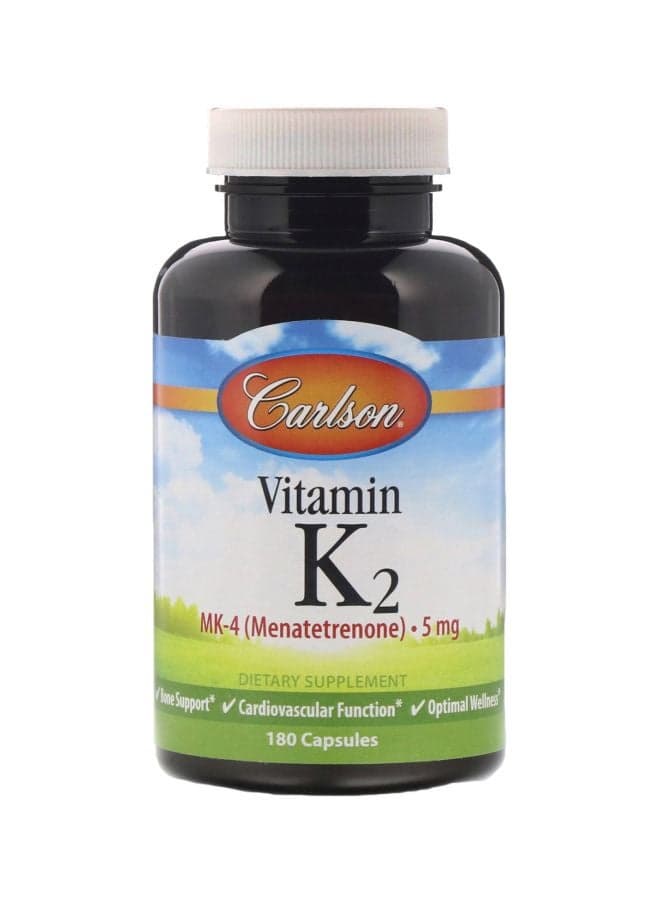 Vitamin K2 5mg Dietary Supplement-180 Capsules