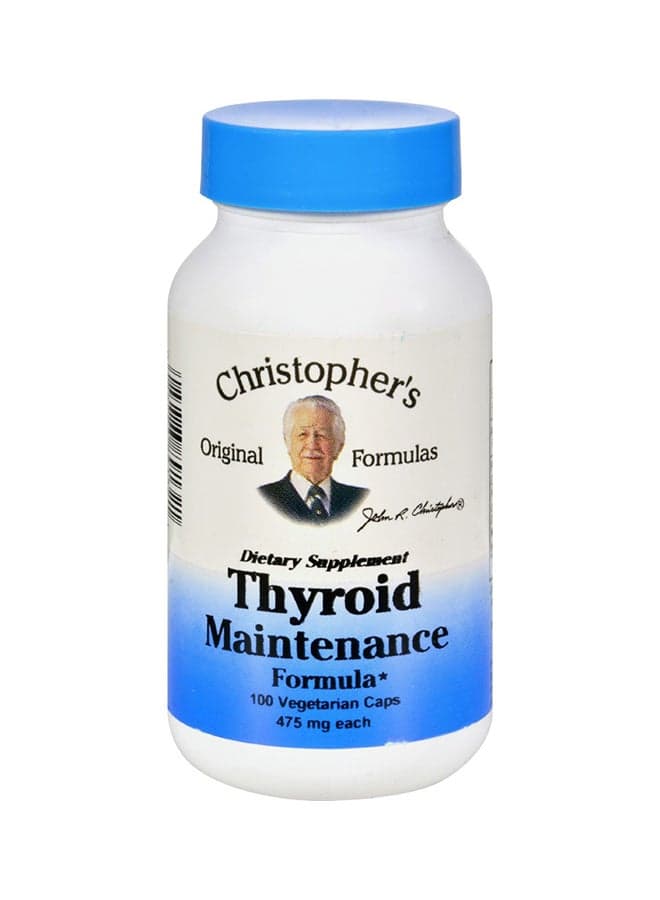 Thyroid Maintenance Formula 475mg Dietery Supplement - 100 Veggie Caps