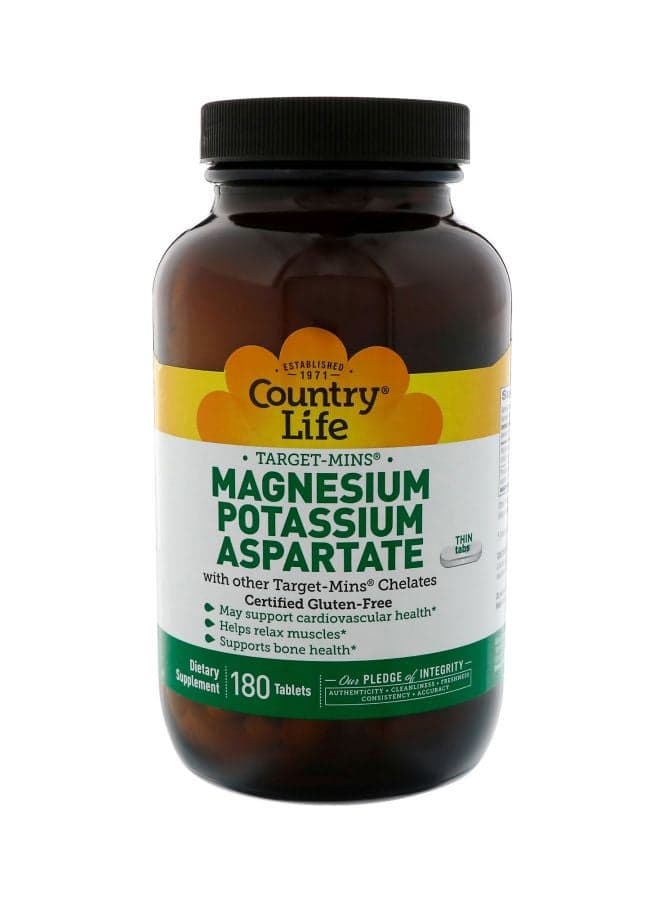 Magnesium Potassium Aspartate Dietary Supplement - 180 Tablets