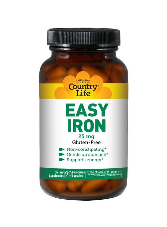 Easy Iron Dietary Supplement 25mg - 90 Capsules