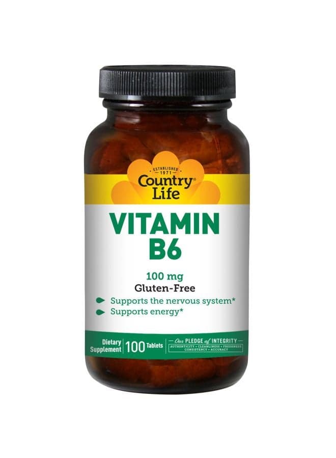 Vitamin B6 100mg - 100 Tablets