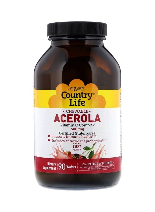 Acerola Vitamin C Chewable 500mg - 90 Wafers