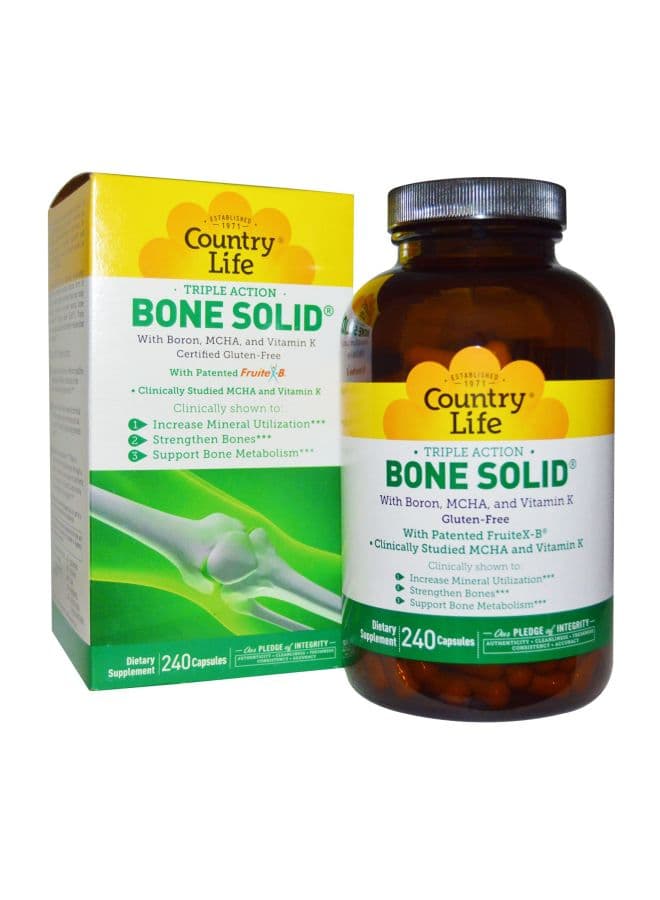 Bone Solid Dietary Supplement - 240 Capsules