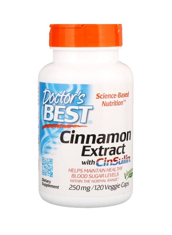 Cinnamon Extract With Cinsulin 120 Veggie Caps
