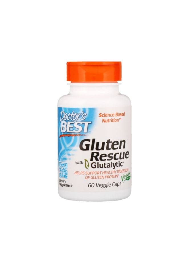 Gluten Rescue With Glutalytic - 60 Veggie Caps