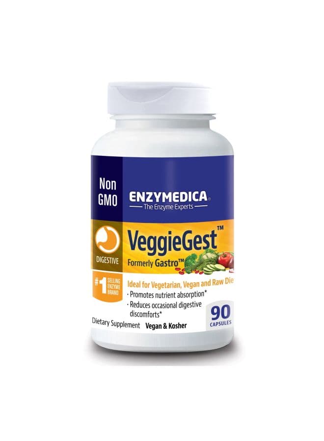 VeggieGest Dietary Supplement - 90 Capsules
