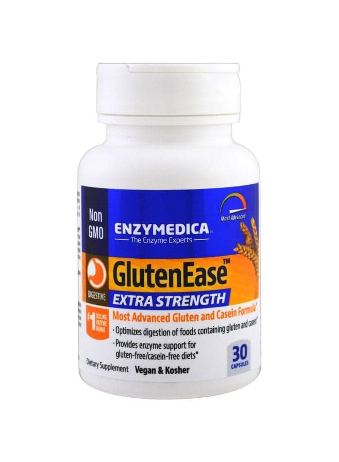 GlutenEase Extra Strength Dietary Supplement - 30 Capsules