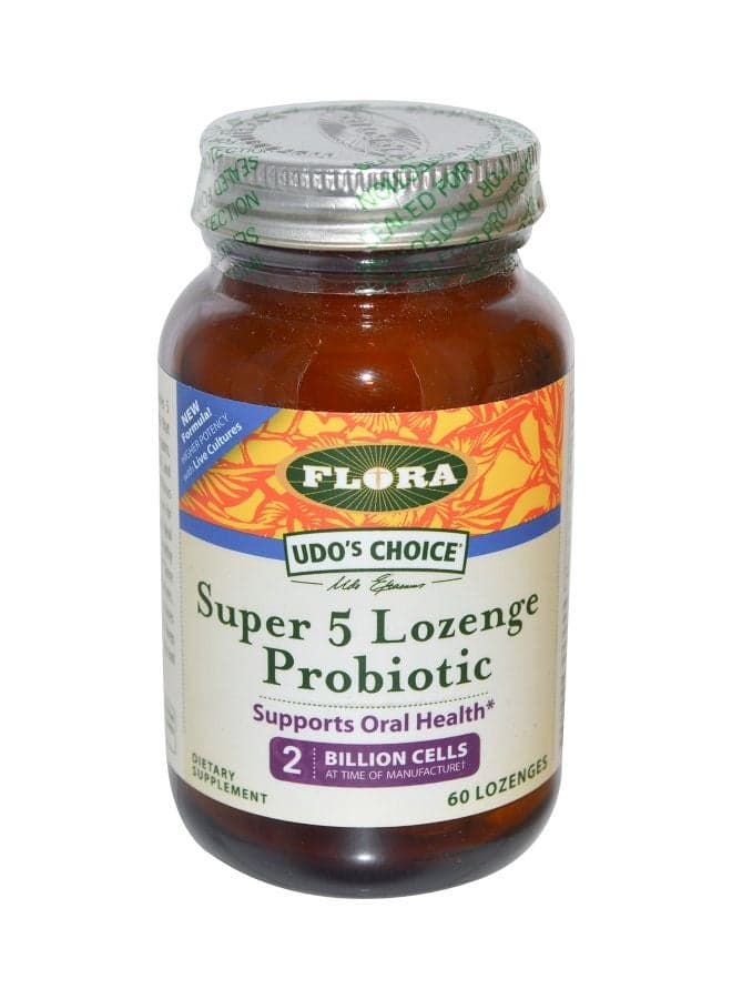 Udo's Choice Super 5 Probiotic Dietary Supplement - 60 Lozenges