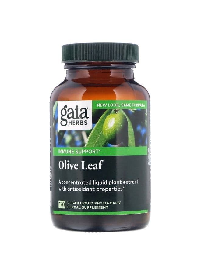 Olive Leaf Herbal Supplement - 120 Vegan Liquid Phyto-Caps
