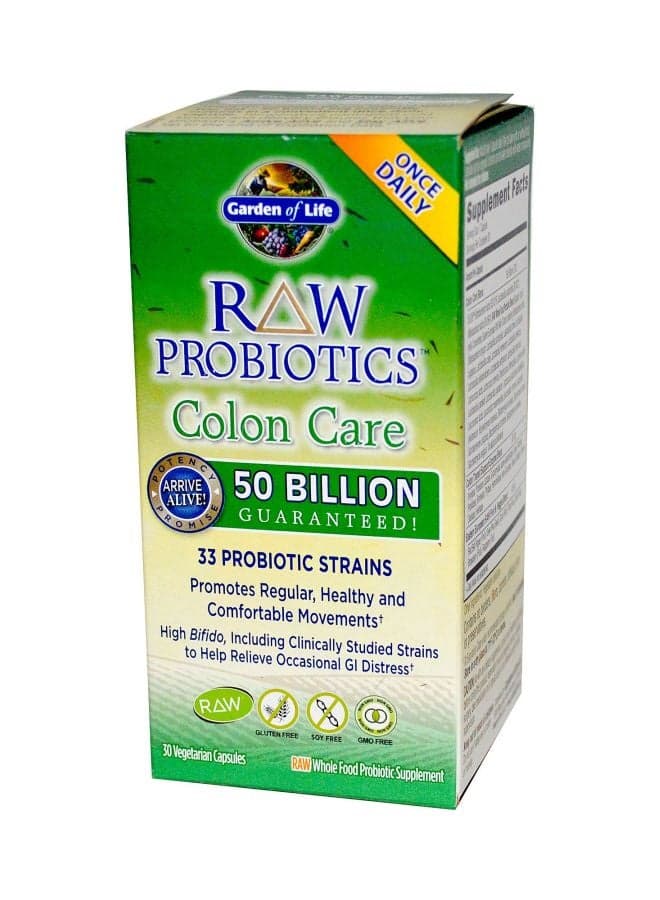 Garden of Life RAW Probiotics Colon Care 30 Veggie Caps