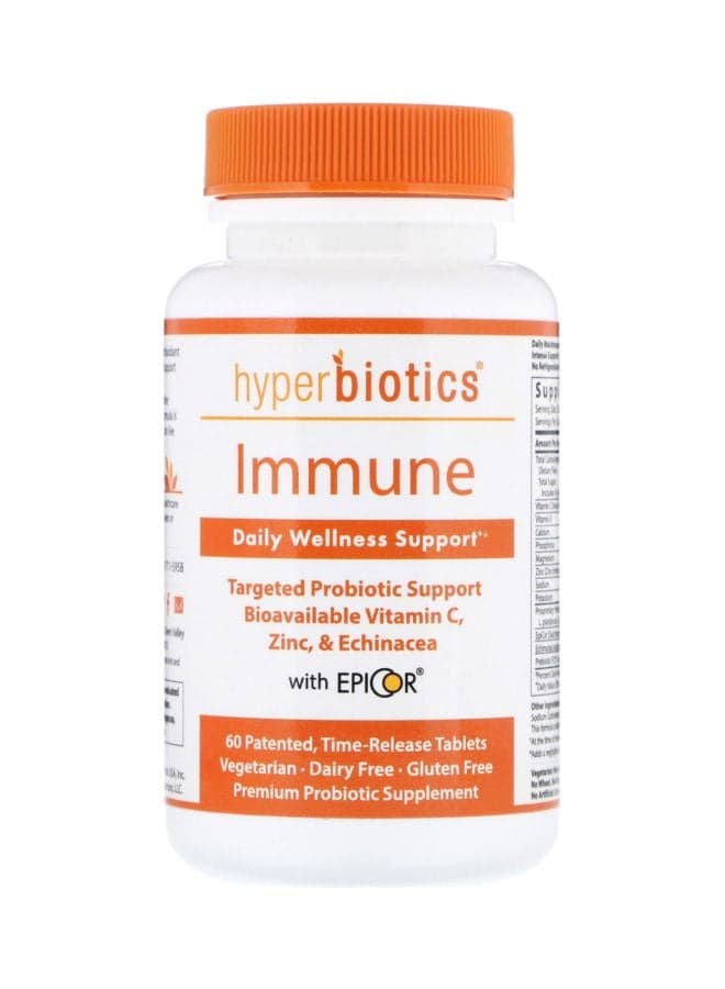 Immune Daily Wellness Support Dietary Supplement - 60 Time-Release Tablets