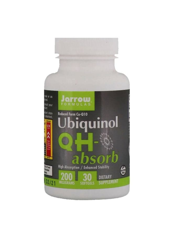 Ubiquinol QH-Absorb Dietary Supplement 200mg - 30 Softgels