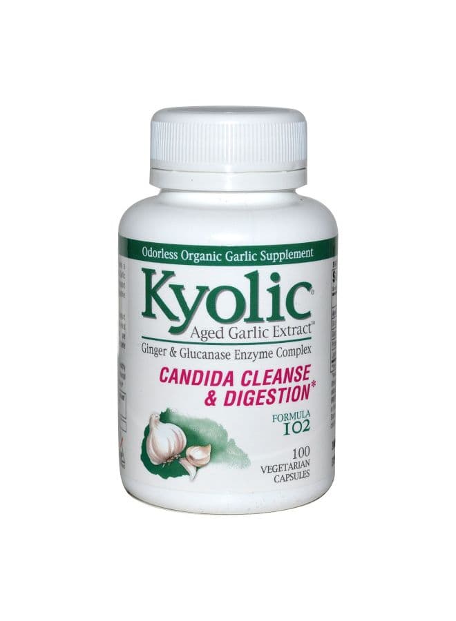 Aged Garlic Extract Candida Cleanse And Digestion - 100 Vegetarian Caps