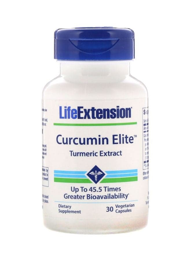 Curcumin Elite Dietary Supplement - 30 Vegetarian Capsules