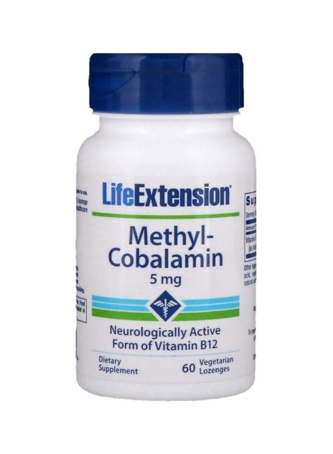 Methylcobalamin 5 mg Dietary Supplement - 60 Vegetarian Lozenges