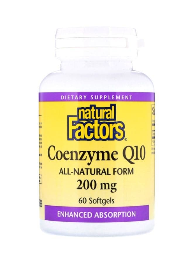 Coenzyme Q10 200mg Dietary Supplement - 60 Softgels