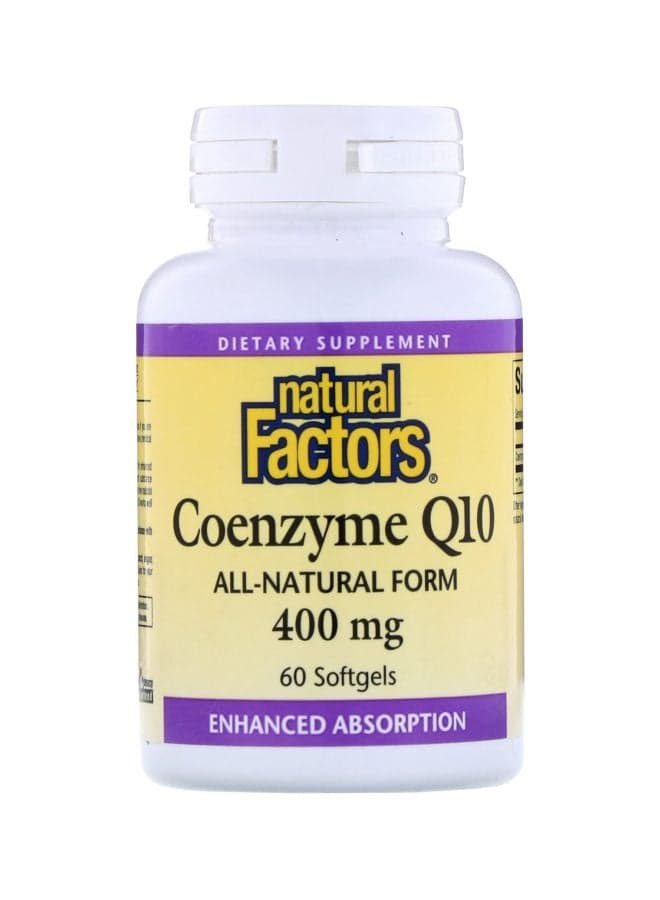 Coenzyme Q10 400mg Dietery Supplement - 60 Softgels