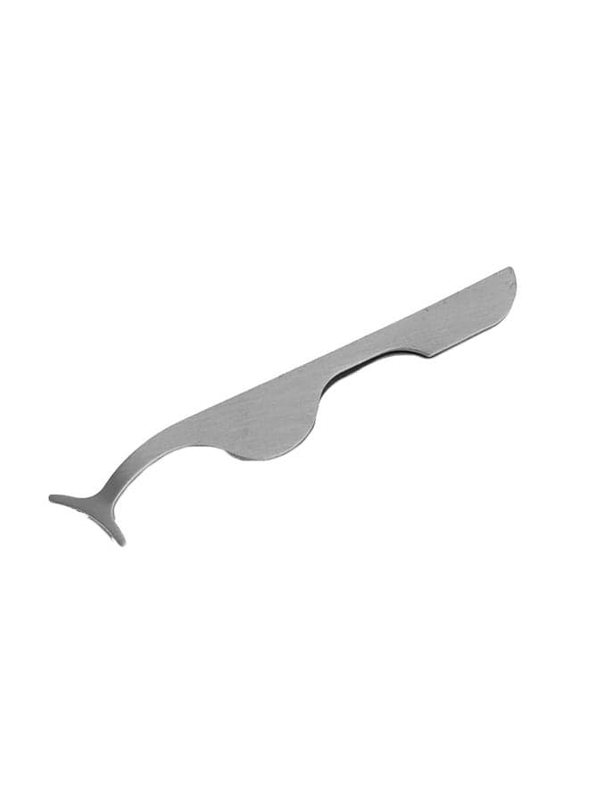 Multifunctional Eyelash Curler Tweezer Silver