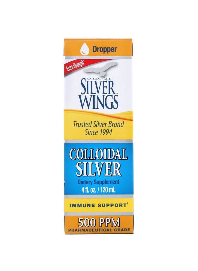 Colloidal Silver Dietary Supplement 500 PPM 4 fl oz (120 ml)