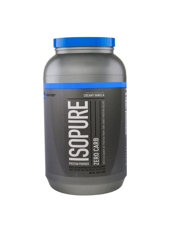 IsoPure Zero Carb Protein Powder - Creamy Vanilla -3Lb